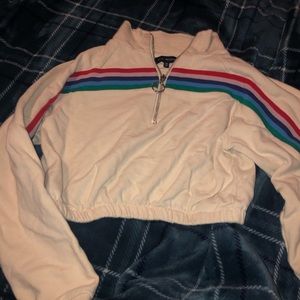 cropped o-ring sweatshirt